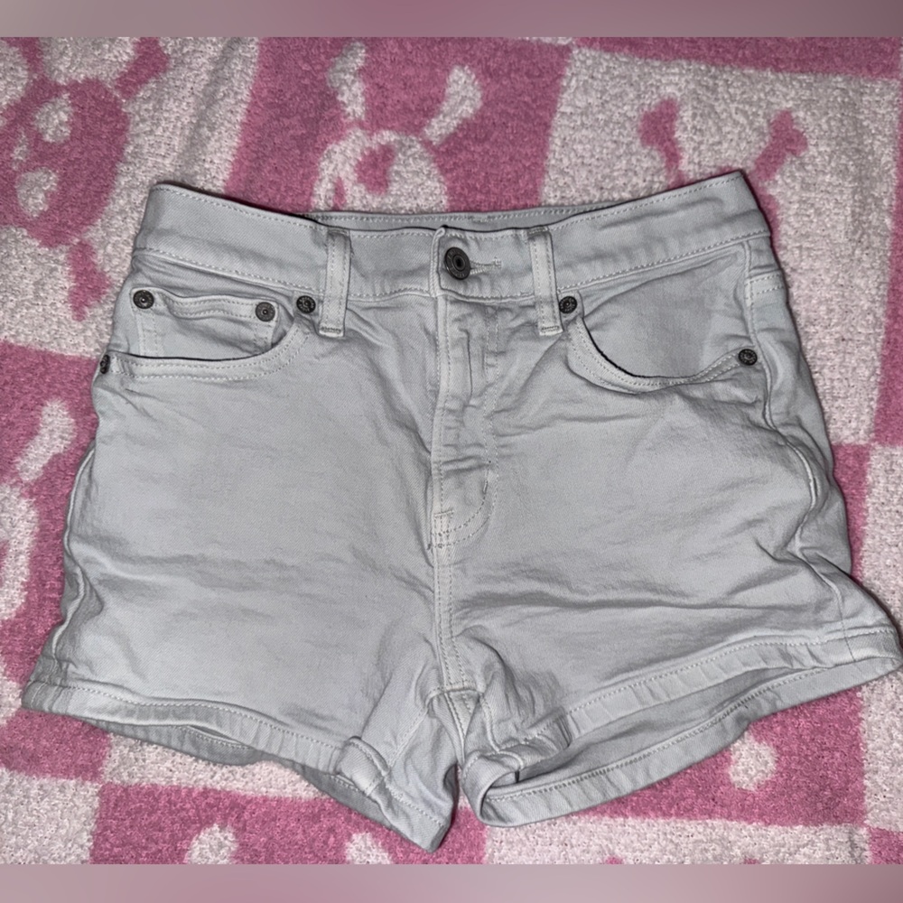American Eagle Outfitters Women's Muted Mint Grey Jean Shorts XS 00